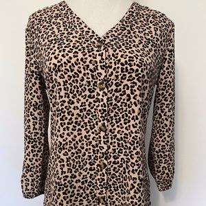 Maurices leopard print blouse